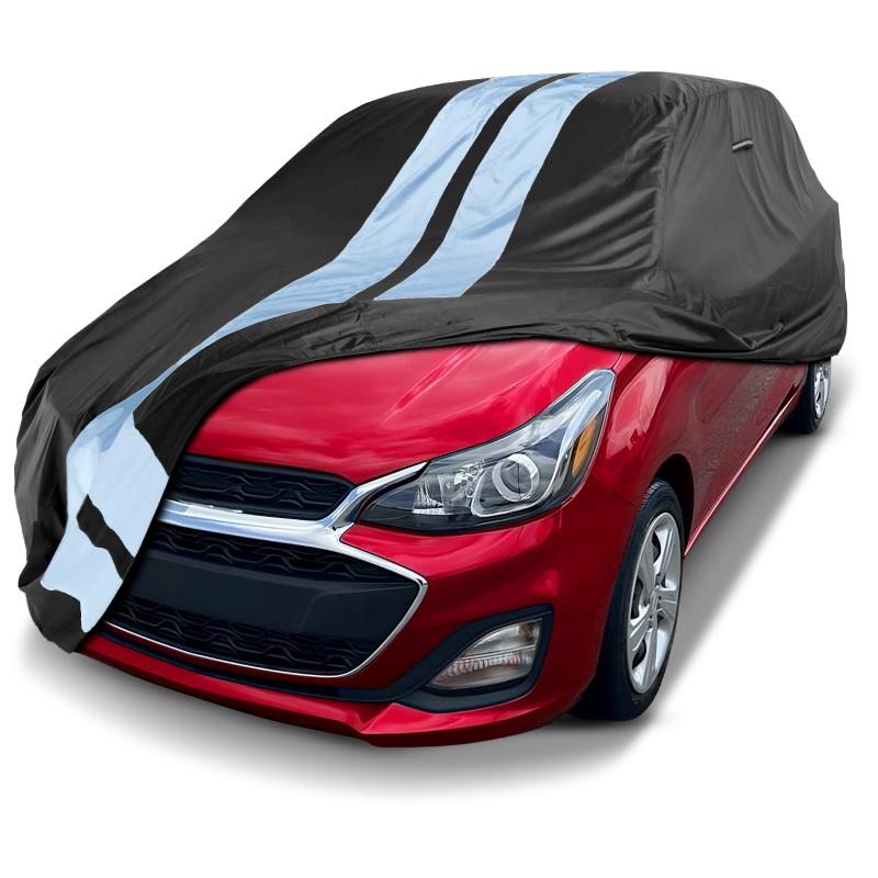 2012-2022 Chevrolet Spark TitanGuard Car Cover-Black and Gray