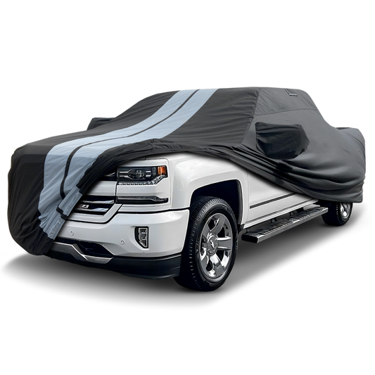 2014-2018 Chevrolet Silverado 1500 Regular Cab 6.5 ft. Regular Bed TitanGuard Truck Cover-STR-Black and Gray