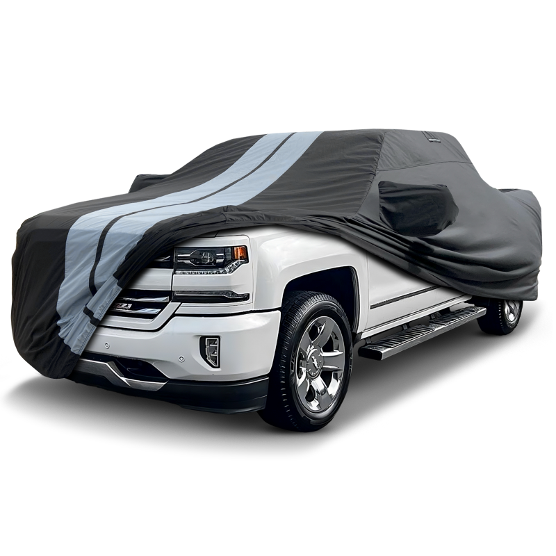 2014-2018 Chevrolet Silverado 1500 Double Cab 6.5 ft. Regular Bed TitanGuard Truck Cover-STR-Black and Gray