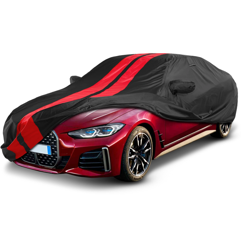 2014-2024 BMW 4-Series TitanGuard Car Cover-Black and Red