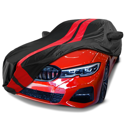 2015-2024 BMW M3 TitanGuard Car Cover-Black and Red