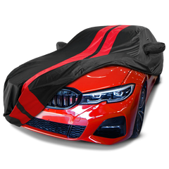 2015-2024 BMW M3 TitanGuard Car Cover-Black and Red