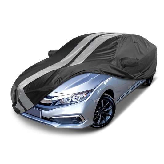 2016-2020 Honda Civic Coupe TitanGuard Car Cover-Black and Gray