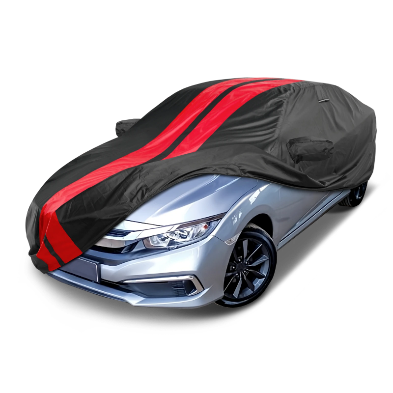 2016-2020 Honda Civic Coupe TitanGuard Car Cover-Black and Red