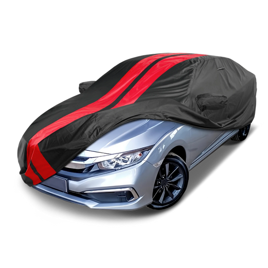 2016-2020 Honda Civic Coupe TitanGuard Car Cover-Black and Red