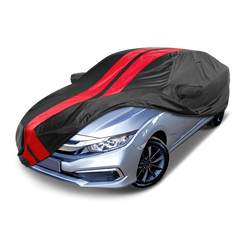 2016-2020 Honda Civic Coupe TitanGuard Car Cover-Black and Red