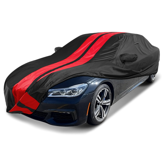 2016-2022 BMW 7-Series TitanGuard Car Cover-Black and Red