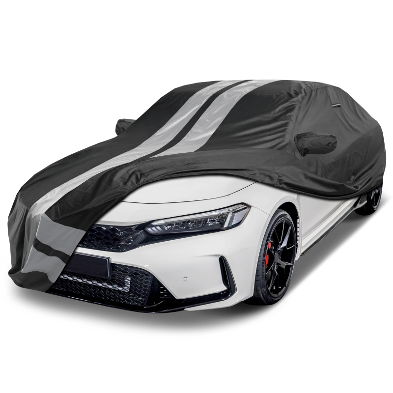 2017-2021 Honda Civic Hatchback TitanGuard Car Cover-Black and Gray