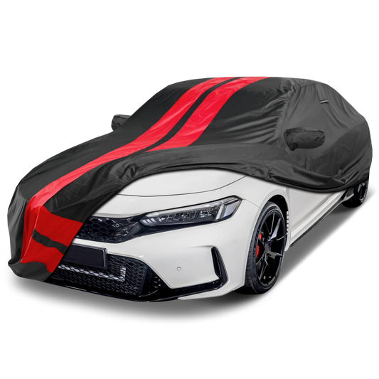 2017-2021 Honda Civic Hatchback TitanGuard Car Cover-Black and Red