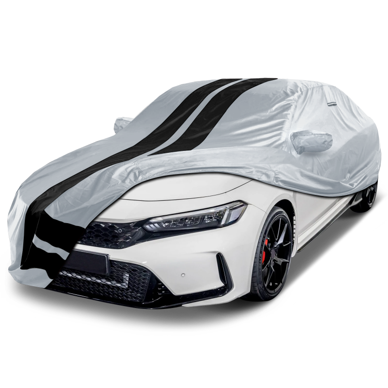 2017-2021 Honda Civic Hatchback TitanGuard Car Cover-Gray and Black