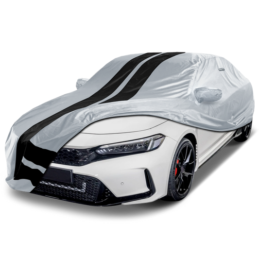 2017-2021 Honda Civic Hatchback TitanGuard Car Cover-Gray and Black