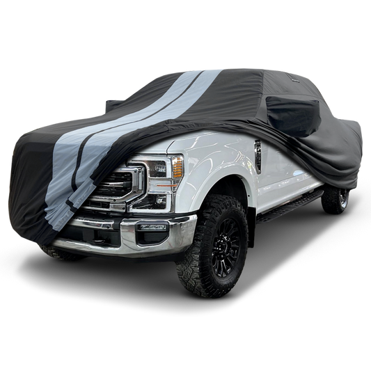 2017-2024 Ford F-250 Super Duty Regular Cab 8.2 ft. Long Bed TitanGuard Truck Cover-STR-Black and Gray