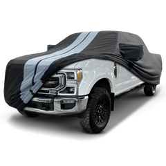 2017-2024 Ford F-250 Super Duty Super Cab 6.8 ft. Regular Bed TitanGuard Truck Cover-STR-Black and Gray