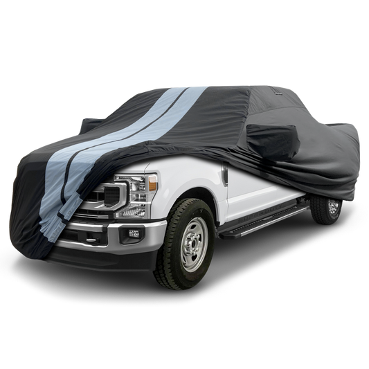 2017-2024 Ford F-350 Super Duty Regular Cab 8.2 ft. Long Bed TitanGuard Truck Cover-STR-Black and Gray