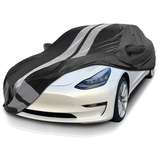 2017-2024 Tesla Model 3 TitanGuard Car Cover-Black and Gray