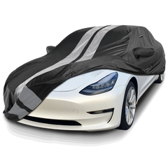 2017-2024 Tesla Model 3 TitanGuard Car Cover-Black and Gray