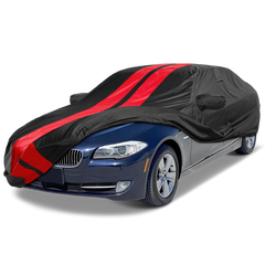 2018-2024 BMW 5-Series Sedan TitanGuard Car Cover-Black and Red