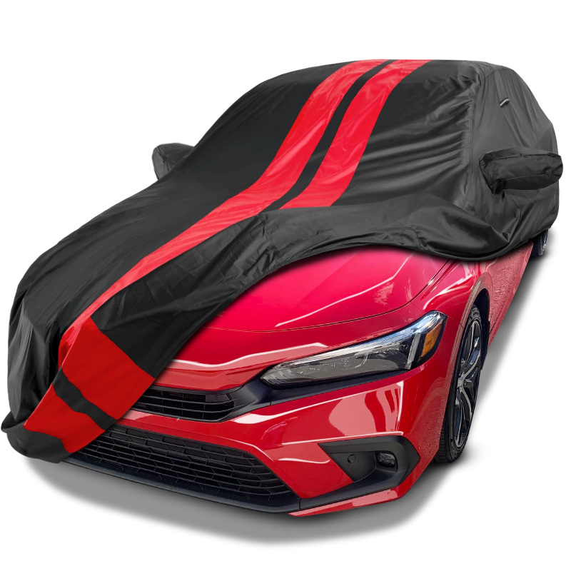 2018-2024 Honda Accord Hybrid TitanGuard Car Cover-Black and Red