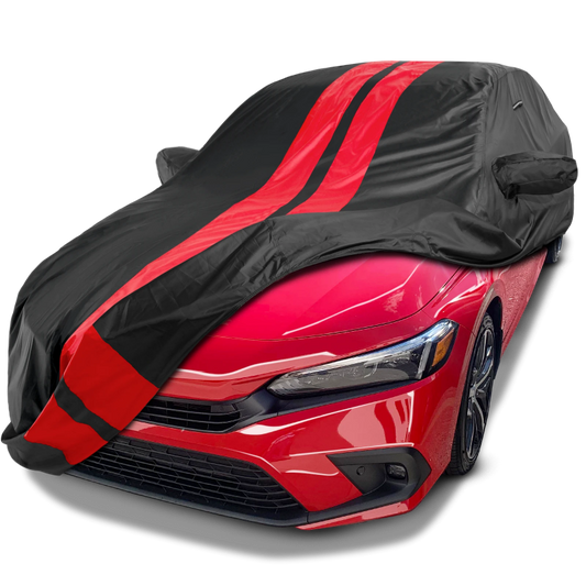 2018-2024 Honda Accord Hybrid TitanGuard Car Cover-Black and Red