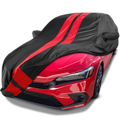 2018-2024 Honda Accord Hybrid TitanGuard Car Cover-Black and Red