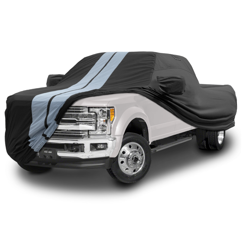 2019-2024 Ford F-450 Super Duty Regular Cab 8.2 ft. Long Bed TitanGuard Truck Cover-STR-Black and Gray