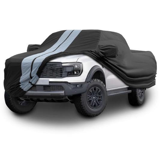 2019-2024 Ford Ranger Raptor Single Cab 5.0 ft. Short Bed TitanGuard Truck Cover-STR-Black and Gray