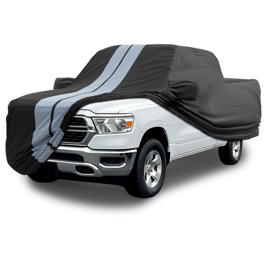 2019-2025 RAM 1500 Quad Cab 6.4 ft. Regular Bed TitanGuard Truck Cover-STR-Black and Gray