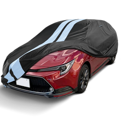 2019-2024 Toyota Corolla Hatchback TitanGuard Car Cover-Black and Gray