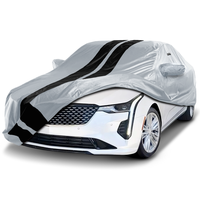 2020-2024 Cadillac CT4 TitanGuard Car Cover-Gray and Black