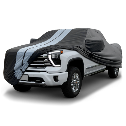 2020-2024 Chevrolet Silverado 2500HD Regular Cab 8.2 ft. Long Bed TitanGuard Truck Cover-STR-Black and Gray