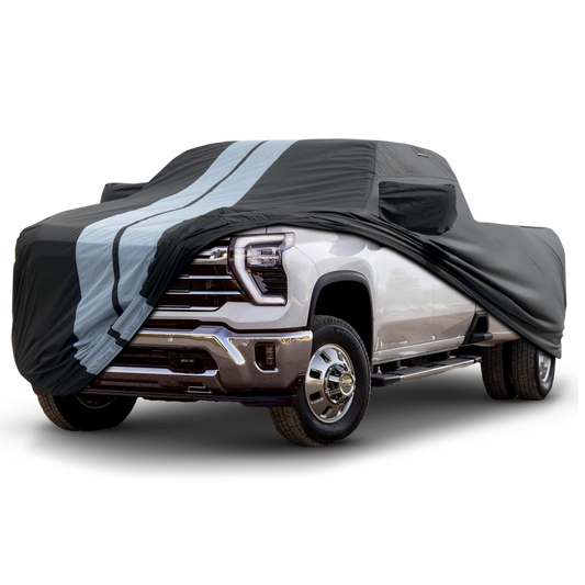 2020-2024 Chevrolet Silverado 3500HD Regular Cab 8.2 ft. Long Bed TitanGuard Truck Cover-STR-Black and Gray