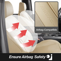 2013-2018 Mitsubishi ASX Premium Comfort Leather Front Seat Covers Beige