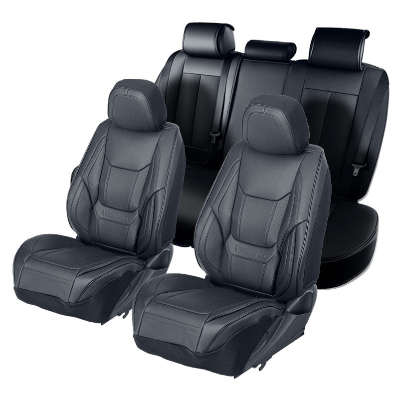 2011-2024 RAM 3500 Mega Cab Premium Comfort Leather Full Seat Covers Black